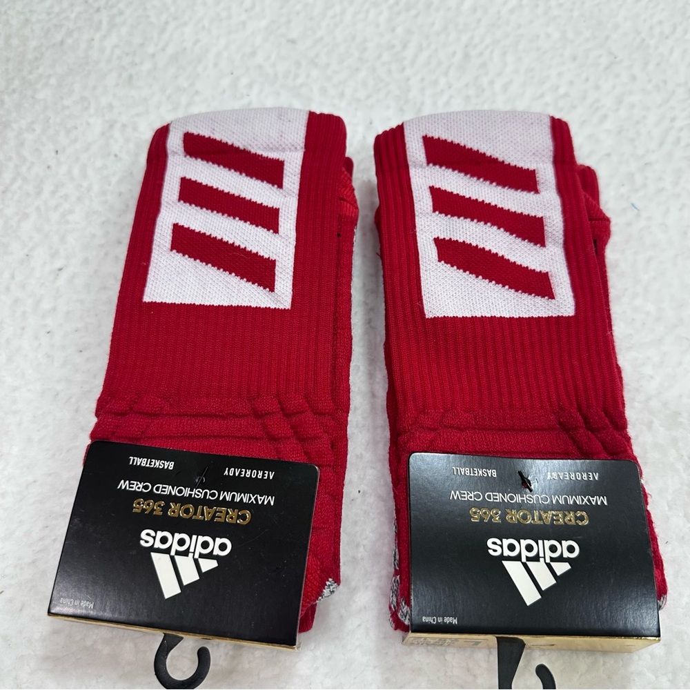 Red Adidas Socks - Picture 2 of 7